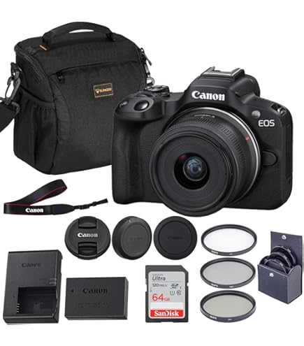 Amazon.com : Canon EOS R50 Mirrorless Camera with 18-45mm & 55