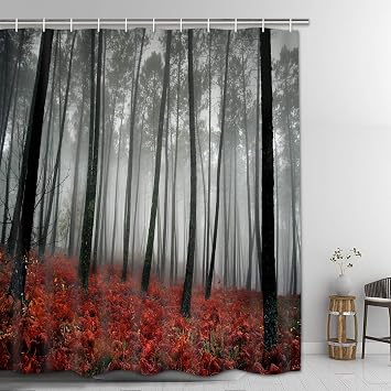 Modern Timesm Mystic Forest Badezimmer Vorhang Langlebig