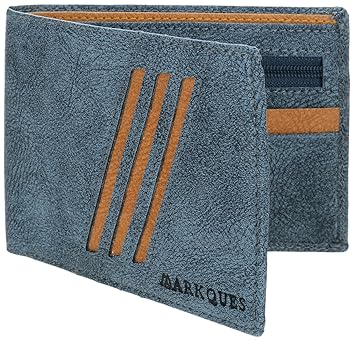 MARKQUES Blue Mens Wallet