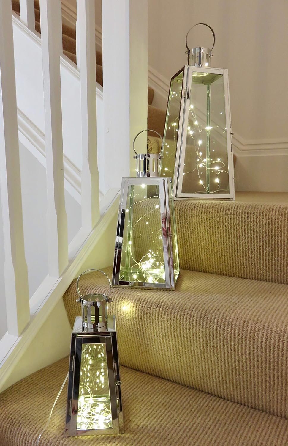 luces led triangular chapado