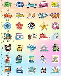 400 Pcs Stickers for Kids, Cute Water Bottle Vinyl