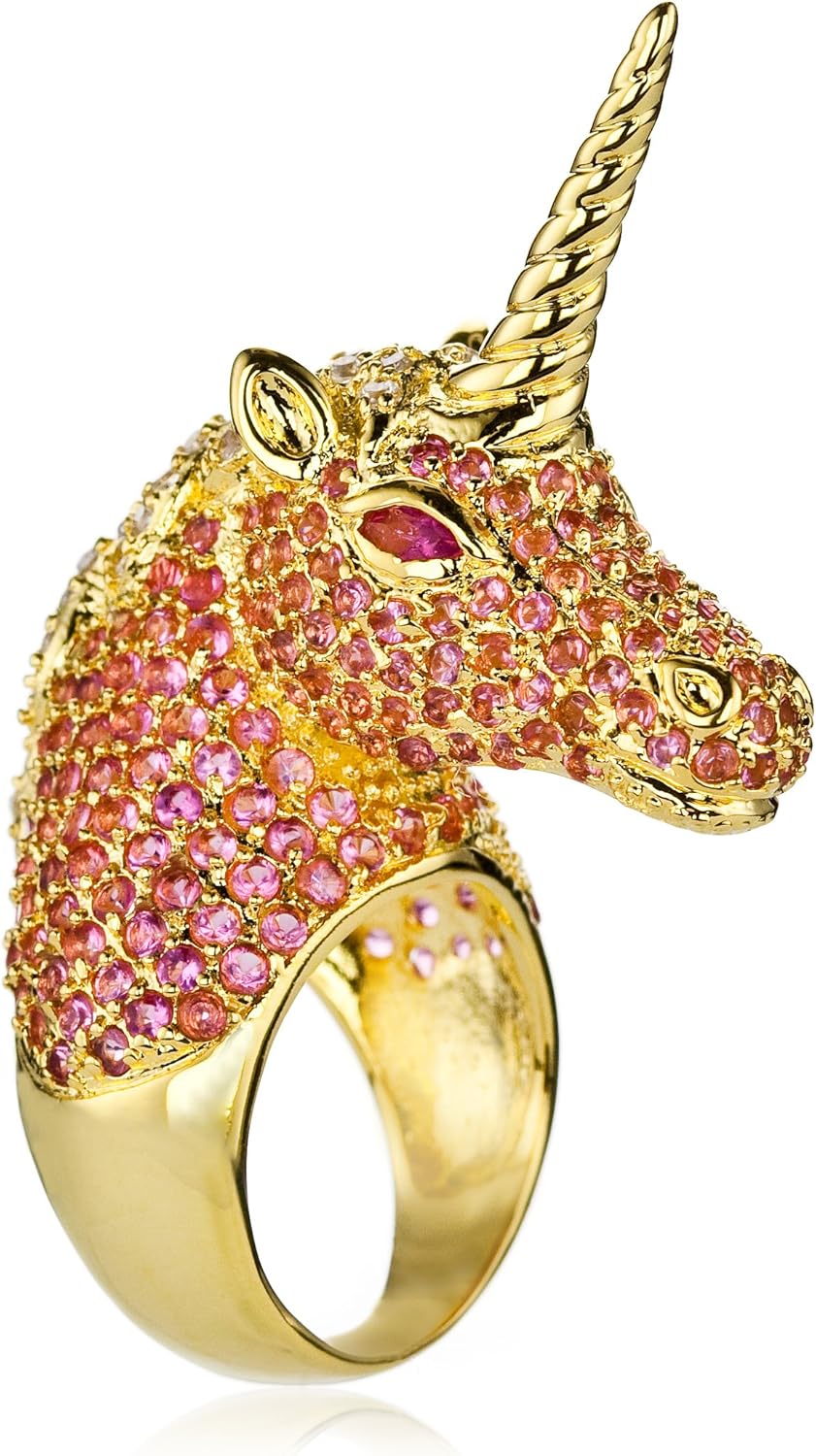 nOir Jewelry Novelty Gold Unicorn Ring, Size 5 Amazon.co.uk Jewellery