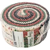 Tiny Tidings Roll Up 40 2.5-inch Strips Jelly Roll Robert Kaufman Fabrics RU-1395-40
