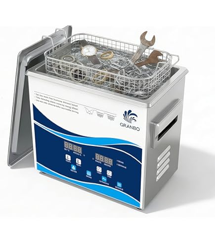 Amazon.com: ZKI 10L 數位超音波清潔機,可調式加熱器/強度/定時器超