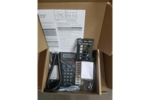 Vista 200 Corded Phone with Caller ID and Speed Dial, Black