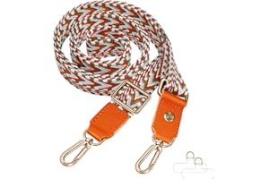 UKON Phone Lanyard Crossbody Phone Strap Widen Neck Strap Adjustable Shoulder Strap with Premium Hardware Hook Bag Strap（Orange）