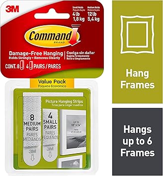 Command 17203 Small And Medium Picture Hanging Strips Value Pack