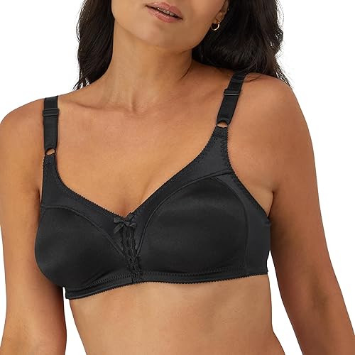Maidenform womens Double Support Wirefree Df3820 Full Coverage Bra, Black, 44C US