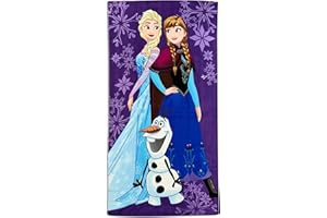 ROYAL WEAR Kids Official Licensed Character Soft Beach/Hooded Bath Towe (Frozen, 27 x 58)