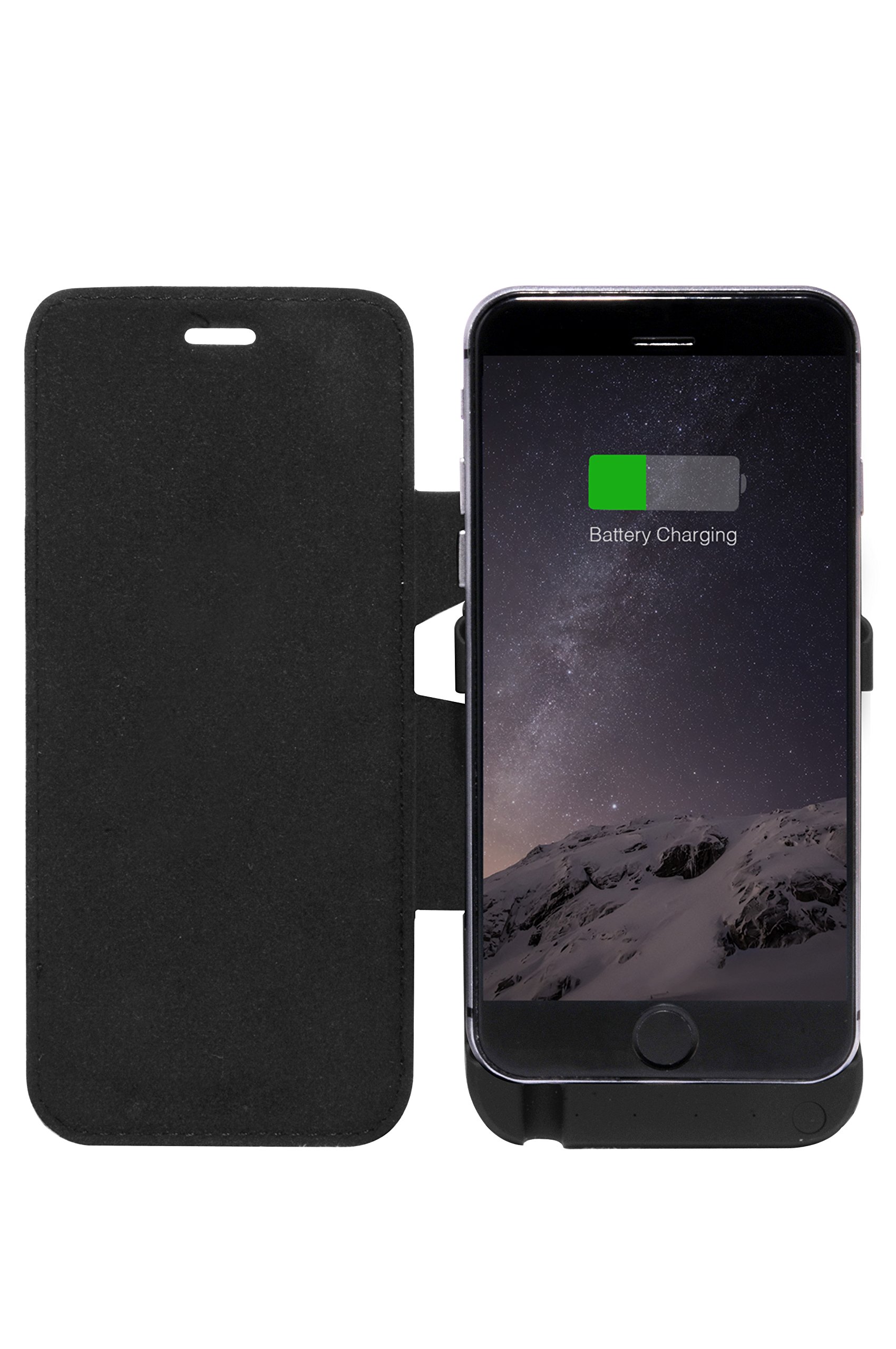 NeoXeo 2800 mAh Folio Power Case for iPhone 6 - Black