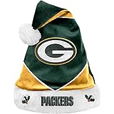 FOCO NFL Colorblock Santa Hat– Limited Edition Hat– Show Your Team Spirit with Officially Licensed Football Holiday Fan Gear