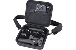 Peyyargo Storage Case Compatible with DJI Osmo Mobile 7P / 7 Gimbal Stabilizer Accessories (Black)