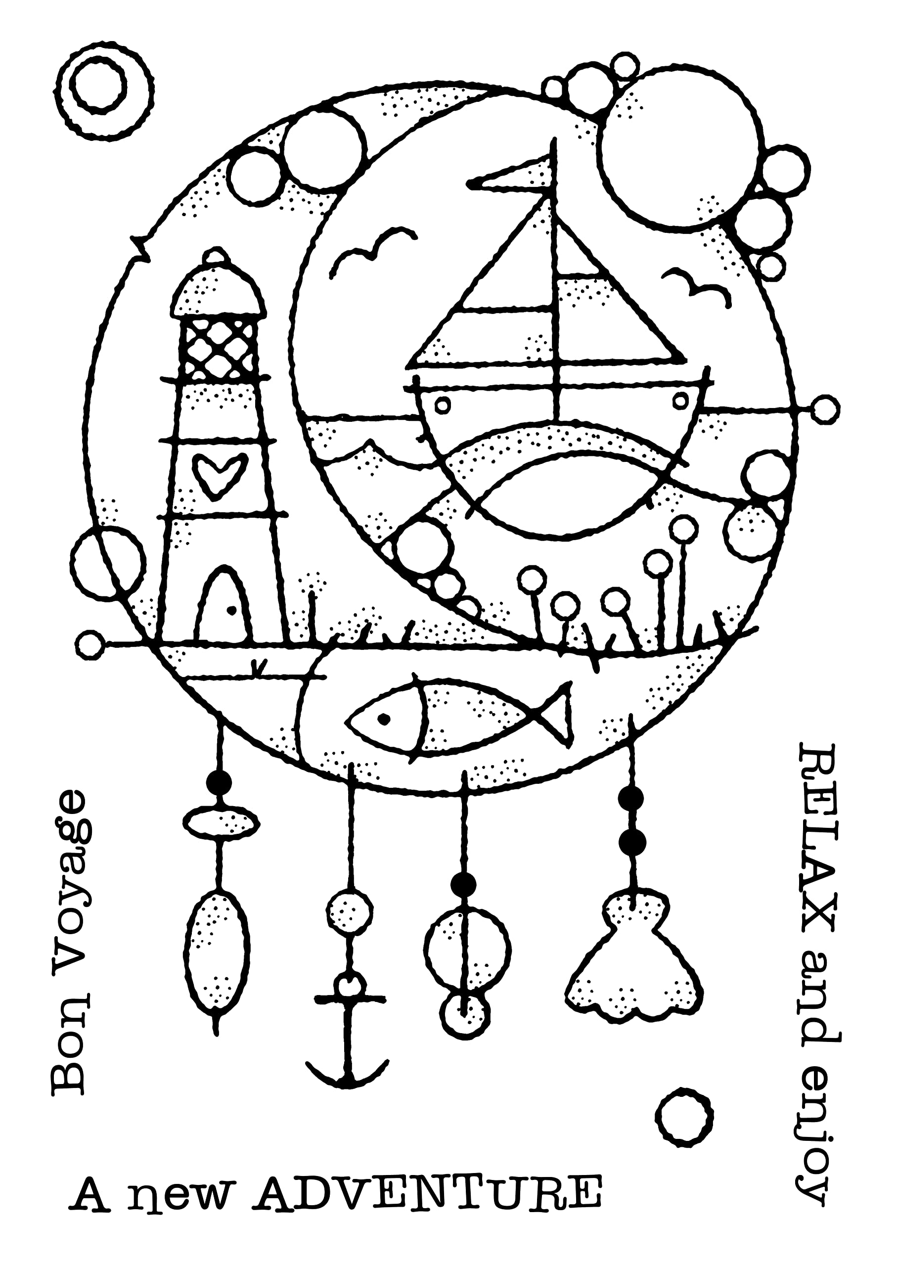 Francoise Collection - Seaside Dreamcatcher - Clear Stamp