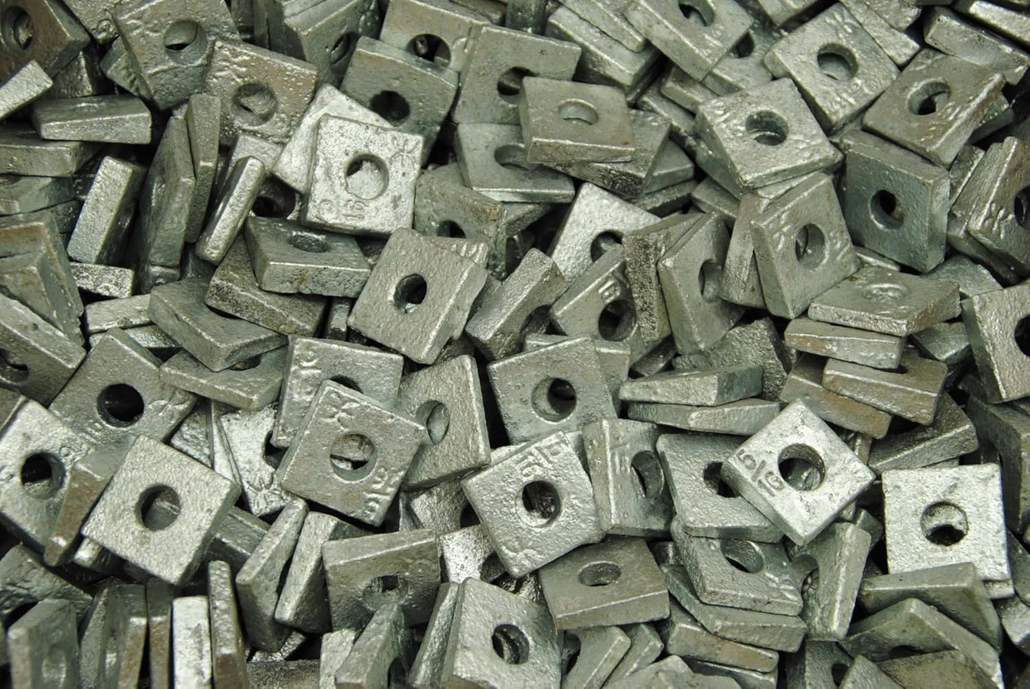(100) Galvanized Malleable 5/16 Square Bevel Washers IBeam Flange