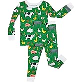 Little Sleepies Two-Piece Pajama Set for Boys & Girls, Soft Viscose from Bamboo Toddler Pajamas for Kids, Family Matching PJs