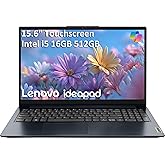 Lenovo Touchscreen Laptop Computer for Business and Student, 15.6" FHD, Intel i5-1334U (> i7-1255U), 16GB RAM, 512GB SSD, IdeaPad Slim, Alternative to V15 Series, Webcam w/Shutter, Windows 11 Pro