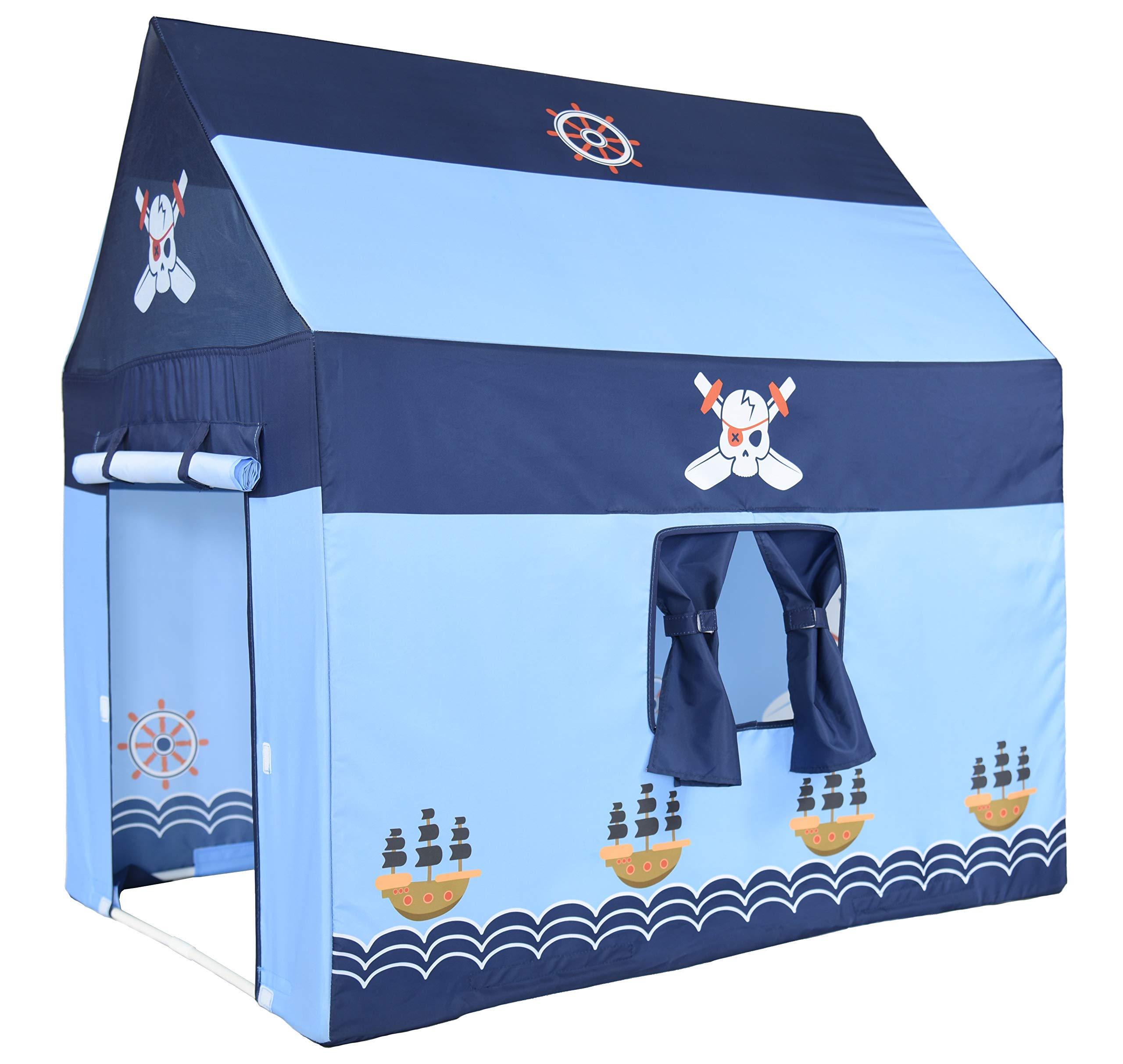 NARMAY® Play Tent Pirate Club Playhouse for Kids Indoor/Outdoor Play - 40 x 28 x 40 inch