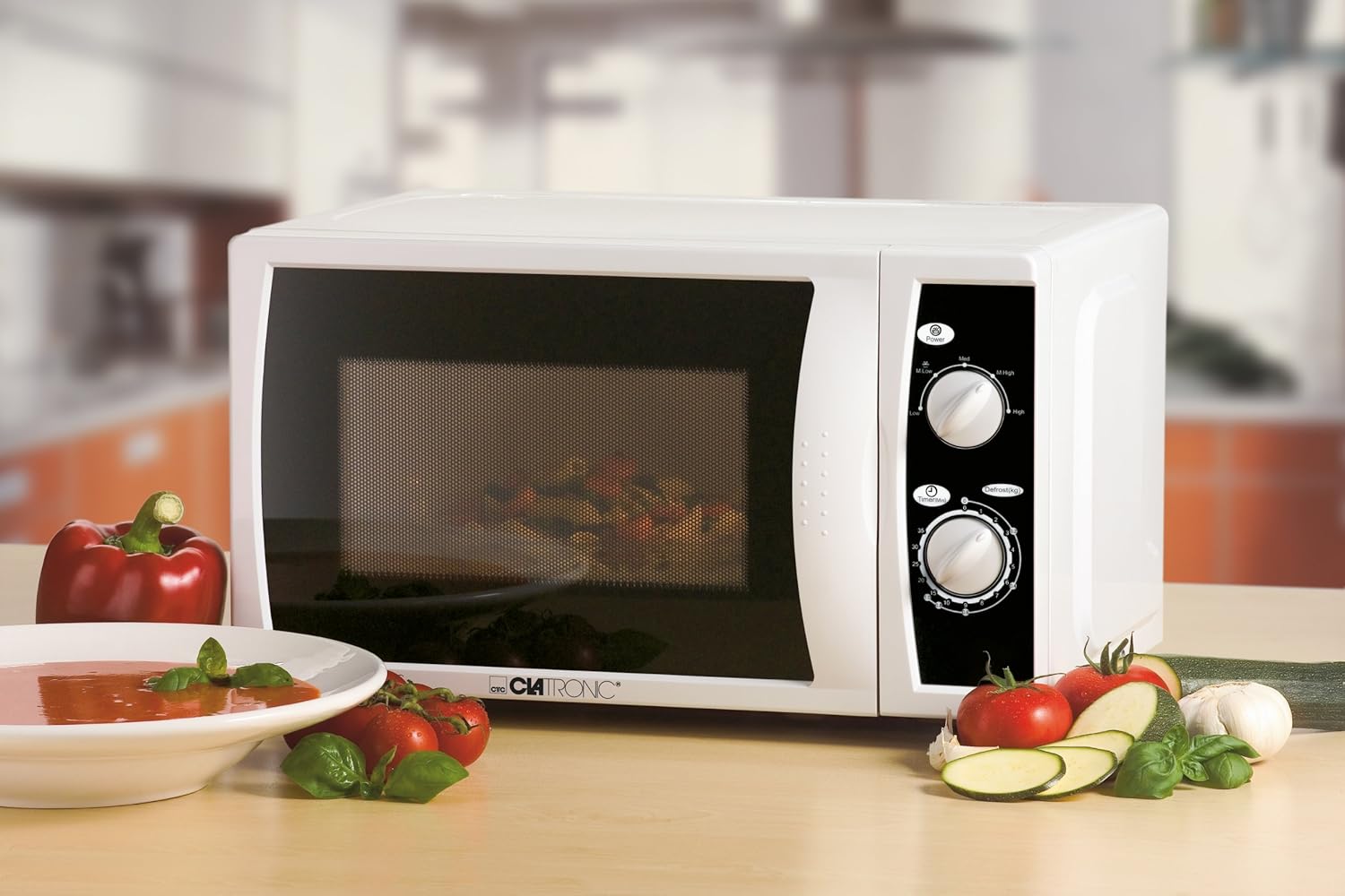 Clatronic MW 781 - Microondas (700 W, 20 litros), color blanco ...