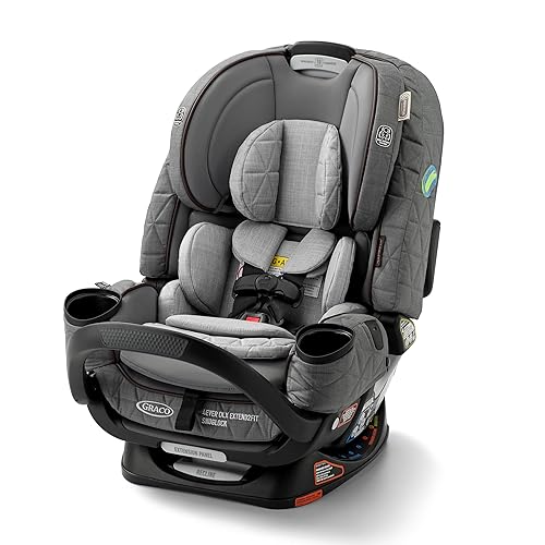 Graco Premier 4Ever DLX Extend2Fit SnugLock 4-in-1 Car Seat Featuring Anti-Rebound Bar, Midtown Collection