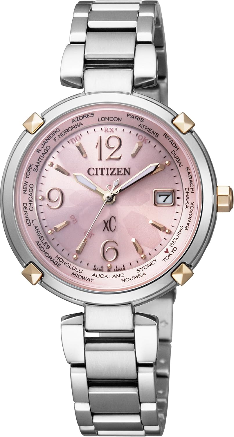 Amazon シチズン Citizen 腕時計 Xc クロスシー エコ ドライブ電波時計 ティタニアライン ハッピーフライトシリーズ Ec1044 55w レディース レディース腕時計 腕時計 通販