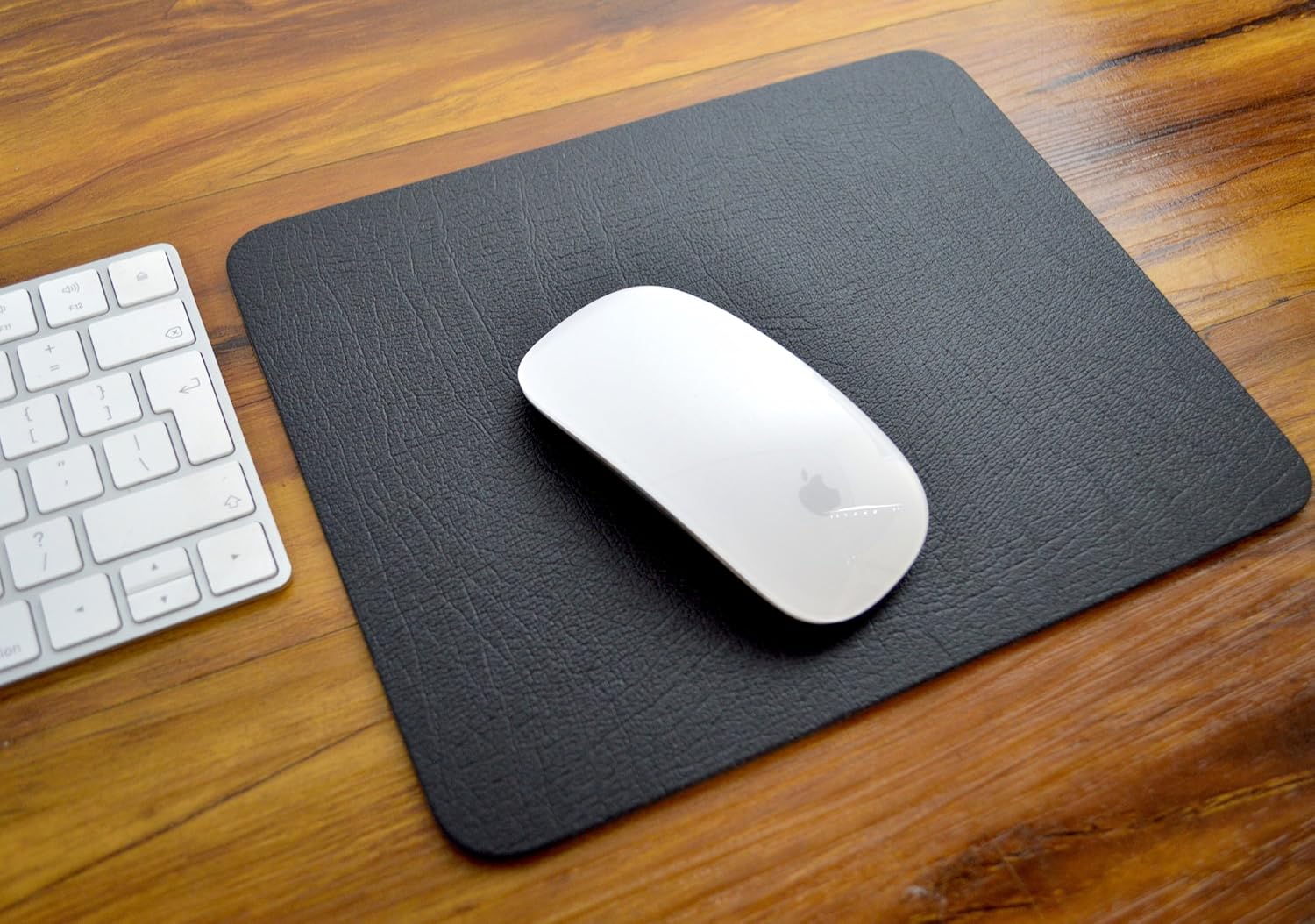 Executive Black Bonded Leather Mouse Mat Pad 25x20cm Amazon co uk