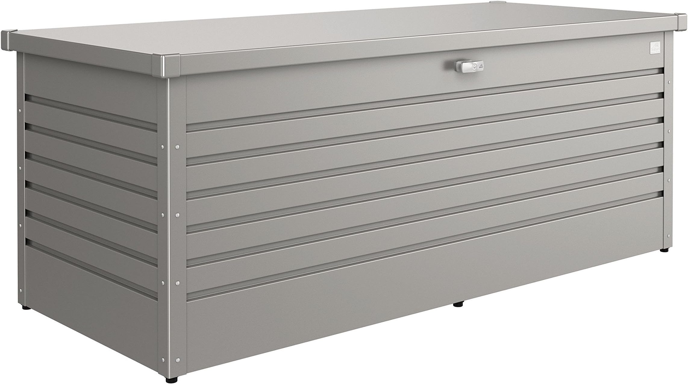 Biohort 180 Leisure Time Storage Container Box, Metallic Quartz Grey, 181x79x71 cm