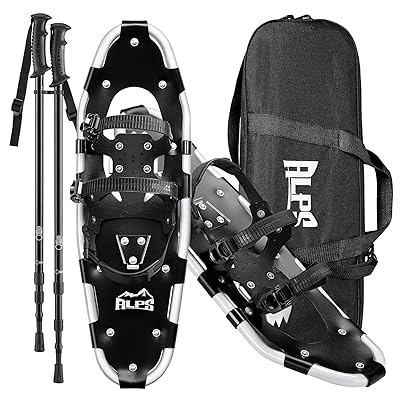 ALPS All Terrain Snowshoes Set with Trekking Poles France Ubuy