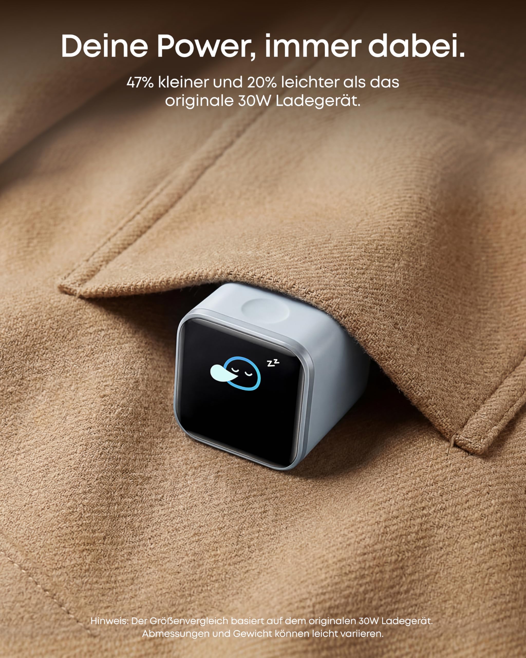 Anker Smart Ladegerät, Anker Nano 45W USB C Ladegerät mit Display und intelligenter Erkennung, integriertem Schonmodus, kompaktes GaN Schnellladegerät für iPhone 17/16/15 Serie, iPad, MacBook 5