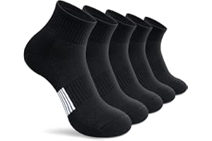 Gonii Ankle Socks Womens Athletic Thick Cushioned Running Hiking Low Cut 5-Pairs