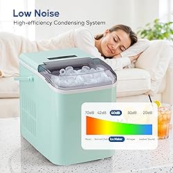 HealSmart Countertop Ice Maker Machine, Fast Making