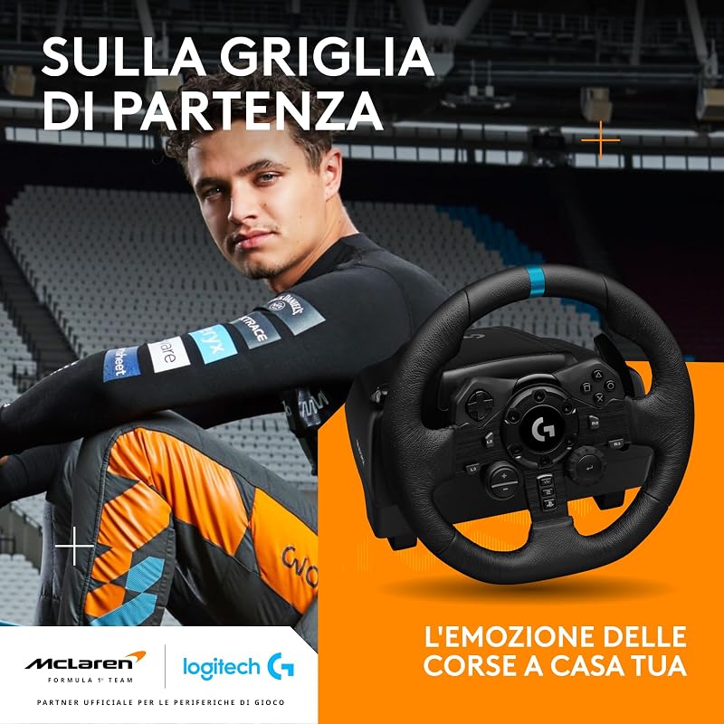G923 volante da corsa e pedali per Playstation & PC