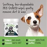 BUGALUGS Dog Ear Wipes 100 Biodegradable Pre-Soaked Vet Approved view 7