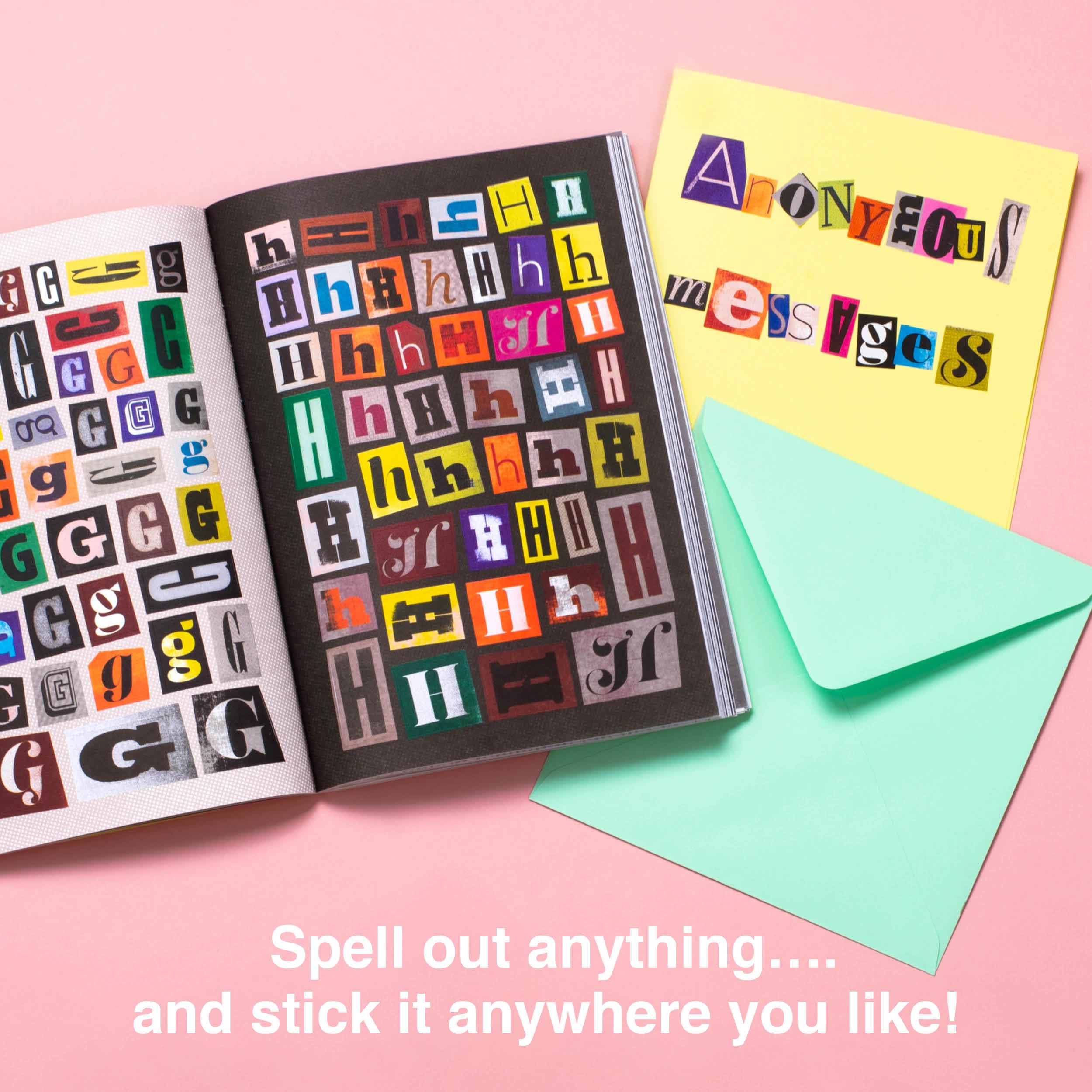 The Ransom Note Sticker Book: Thousands of letters for your anonymous messages