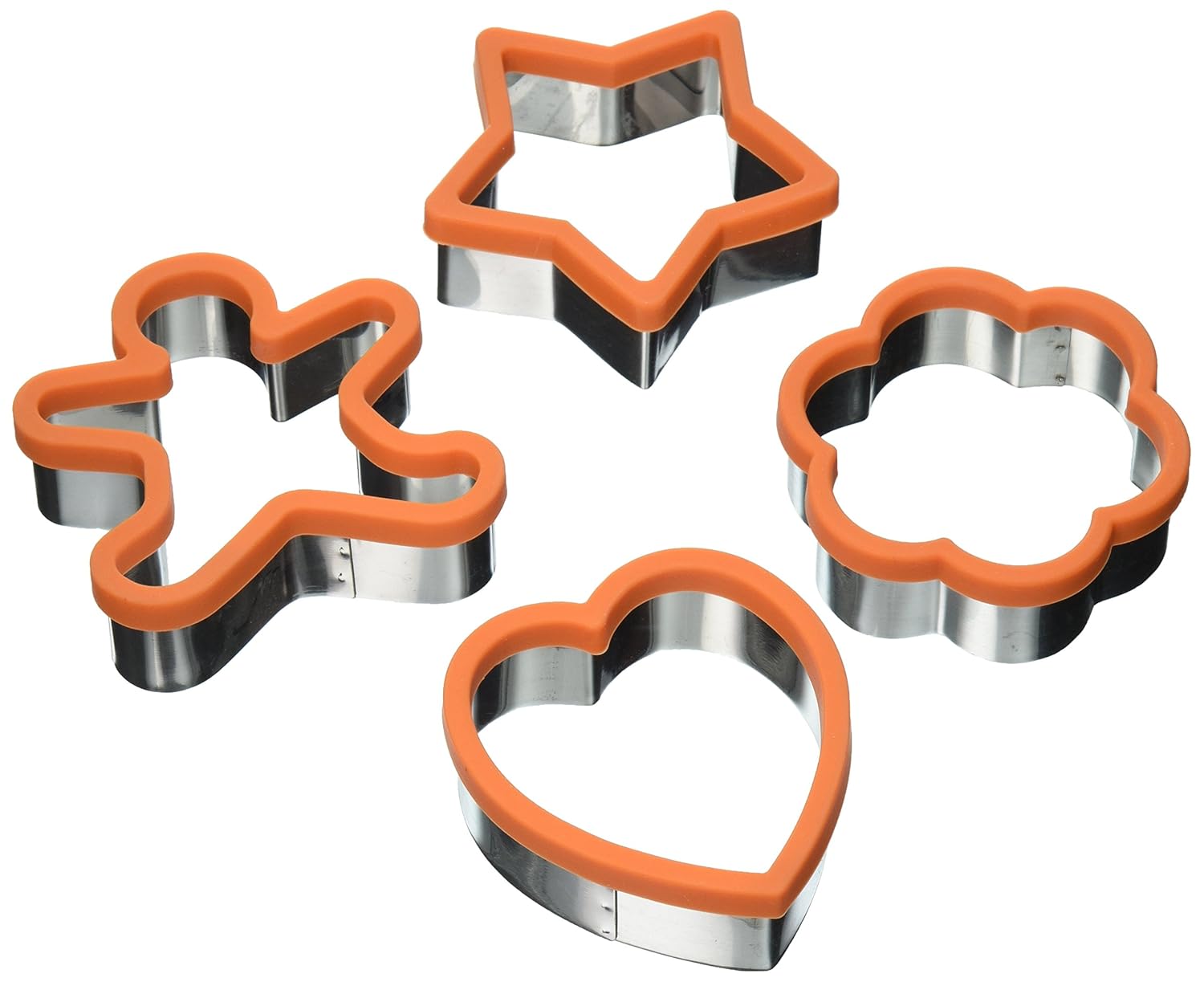 the Uniware Cute Large 3 Inches Stainless Steel Cookie Cutter Set of 4