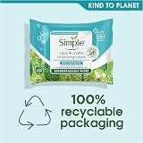 Simple Daily Skin Detox Clear + Matte Wipes 20 Count Pack of 2 view 5