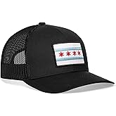 HAKA Chicago Flag Hat – Chicago Trucker Hat for Men & Women, CHI Baseball Cap, Adjustable Golf Hat, Snapback, Outdoor Hat