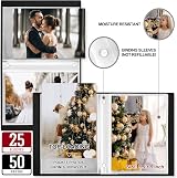 Lanpn Photo Album 3.5x5 50 Pictures 2 Packs Linen Grey 9x13cm Top Loading view 4
