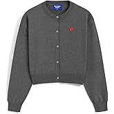 Aelfric Eden Cropped Cardigan Sweaters for Women Lightweight Open Front Cardigans Long Sleeve Crewneck Knit Fall Outfits 2025