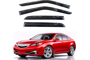 KPY Rain Guards Fit for 2009-2014 Acura TL, Out-Channel Window Visors Vent Wind Deflectors 4PC, Car Accessories for 09-14 Acu