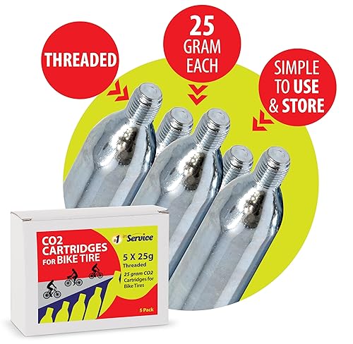 Number In Service 25g Threaded CO2 for Bike Tire Inflator,