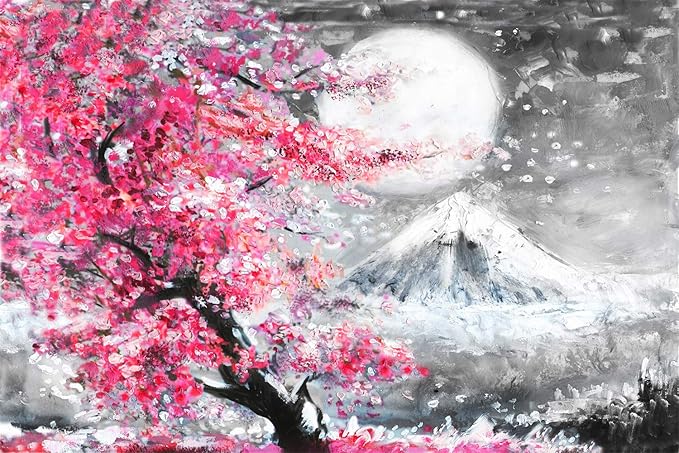 Amazon.com: Diamond Painting Japanese Cherry Blossom by LUHSICE, 45x65cm