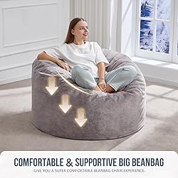 Hobestluk 3ft Bean Bag Chairs for Adults Large
