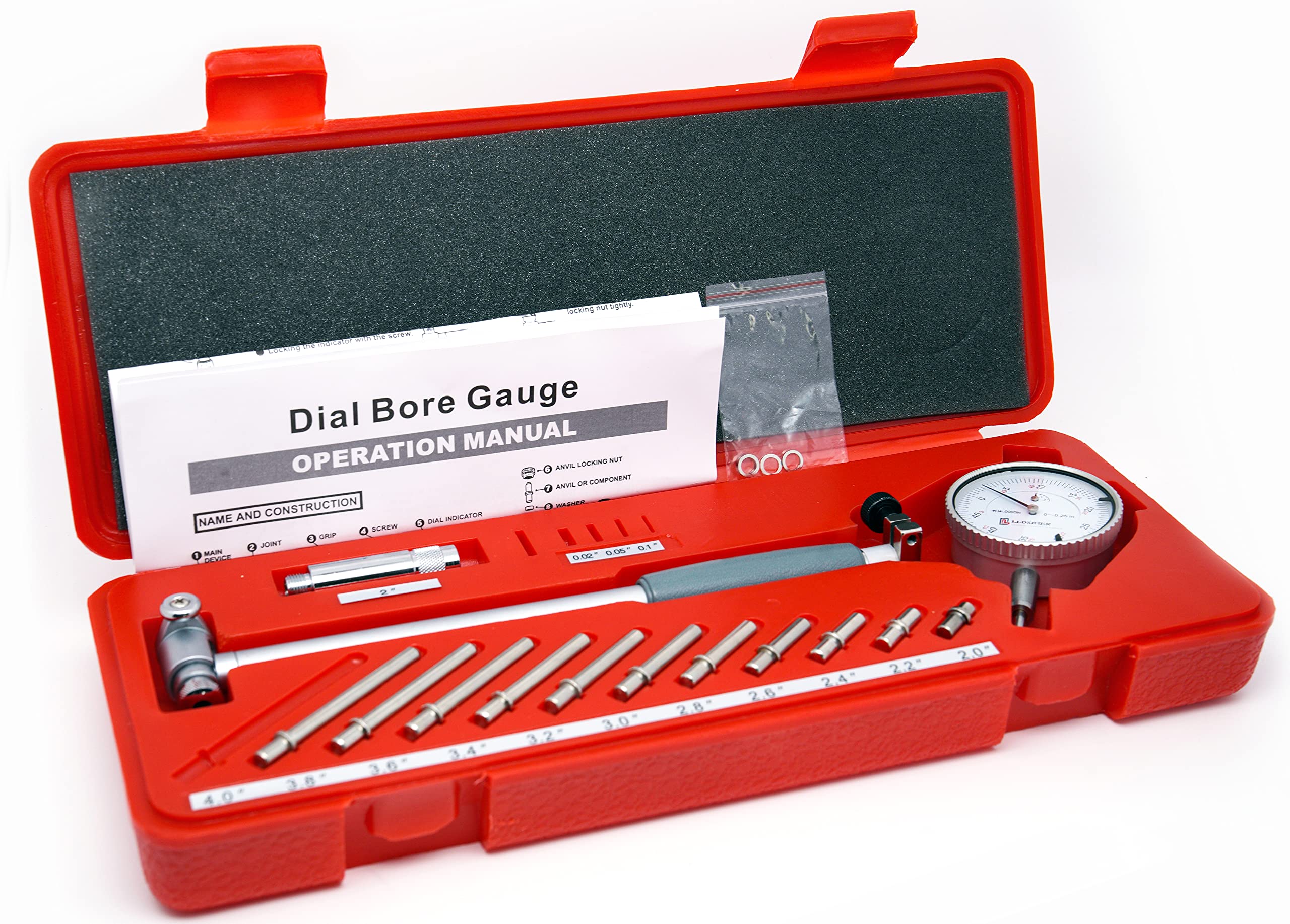 Photo 1 of LLDSIMEX 2" - 6" Bore Gauge 0.0005" Increment Set