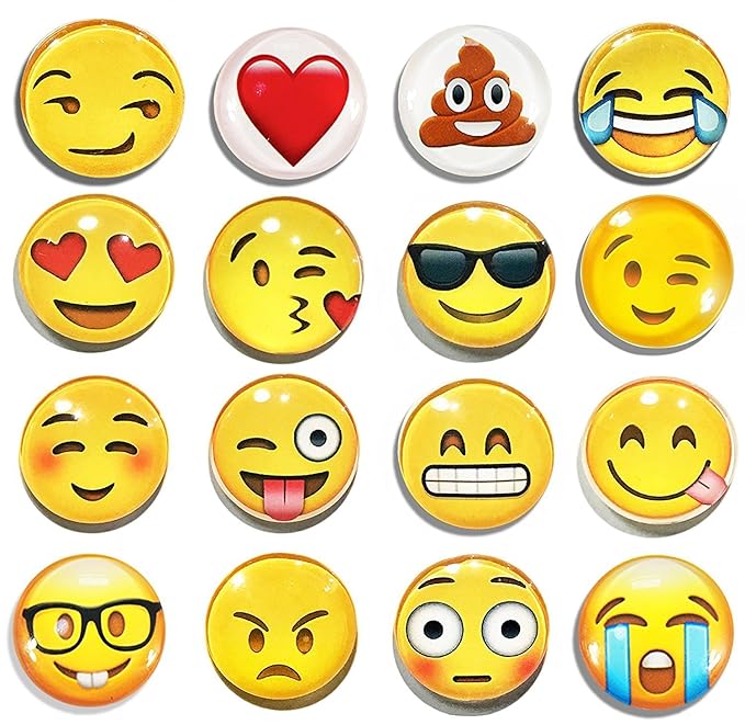 garloy Emoji imanes de nevera, 16 unidades imanes para nevera con ...