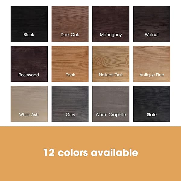 FURNITURE CLINIC WOOD STAIN | DARK OAK | WATER BASED | FAST DRYING, LOW ODOR, & NON-TOXIC | FOR INDOOR & OUTDOOR FURNITURE AND MORE | MULTIPLE FINISHES | (17OZ / 500ML)