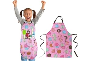 DASHN PRODUCTS Kids Apron - cooking, gardening, artist, painting, cleaning, baking, pottery, chef, kitchen - gift boys, girls