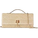 NEWBELLA Handwoven Women's Clutch Purse, Crossbody Bag with Adjustable Strap for Evening & Casual Use