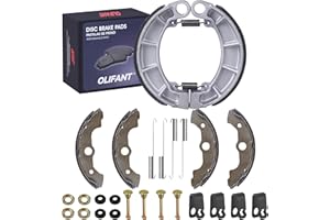 Front & Rear Brake Shoes for Honda Rancher 350 2000-2006/ Honda Rancher 400 2004-2007/Honda Foreman 400 1995-2003/Honda Forem