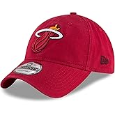 NBA Miami Heat Adult Men NBA Core Classic 9Twenty Adjustable Cap,OSFA,Red
