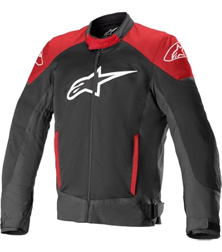 Amazon.com: Alpinestars Faster V2 Leather Jacket 48, Black/Red